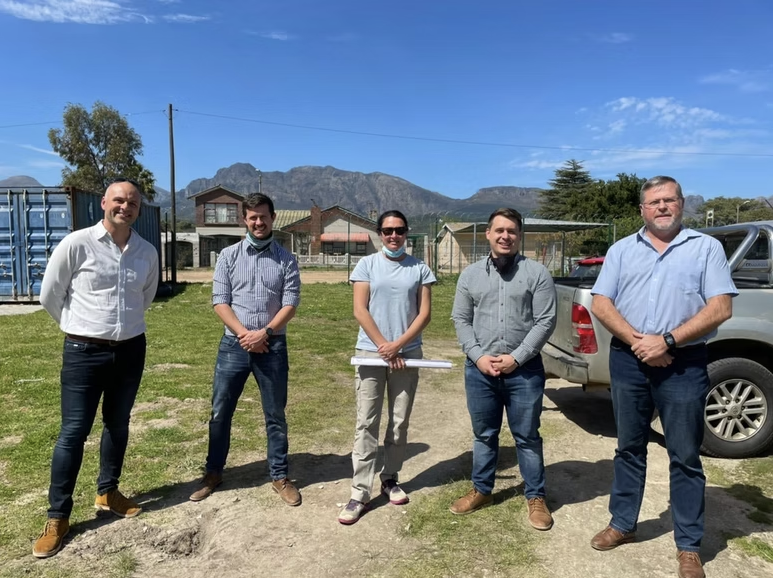 JBS Agrico team on a supplier site visit in the Cape winelands